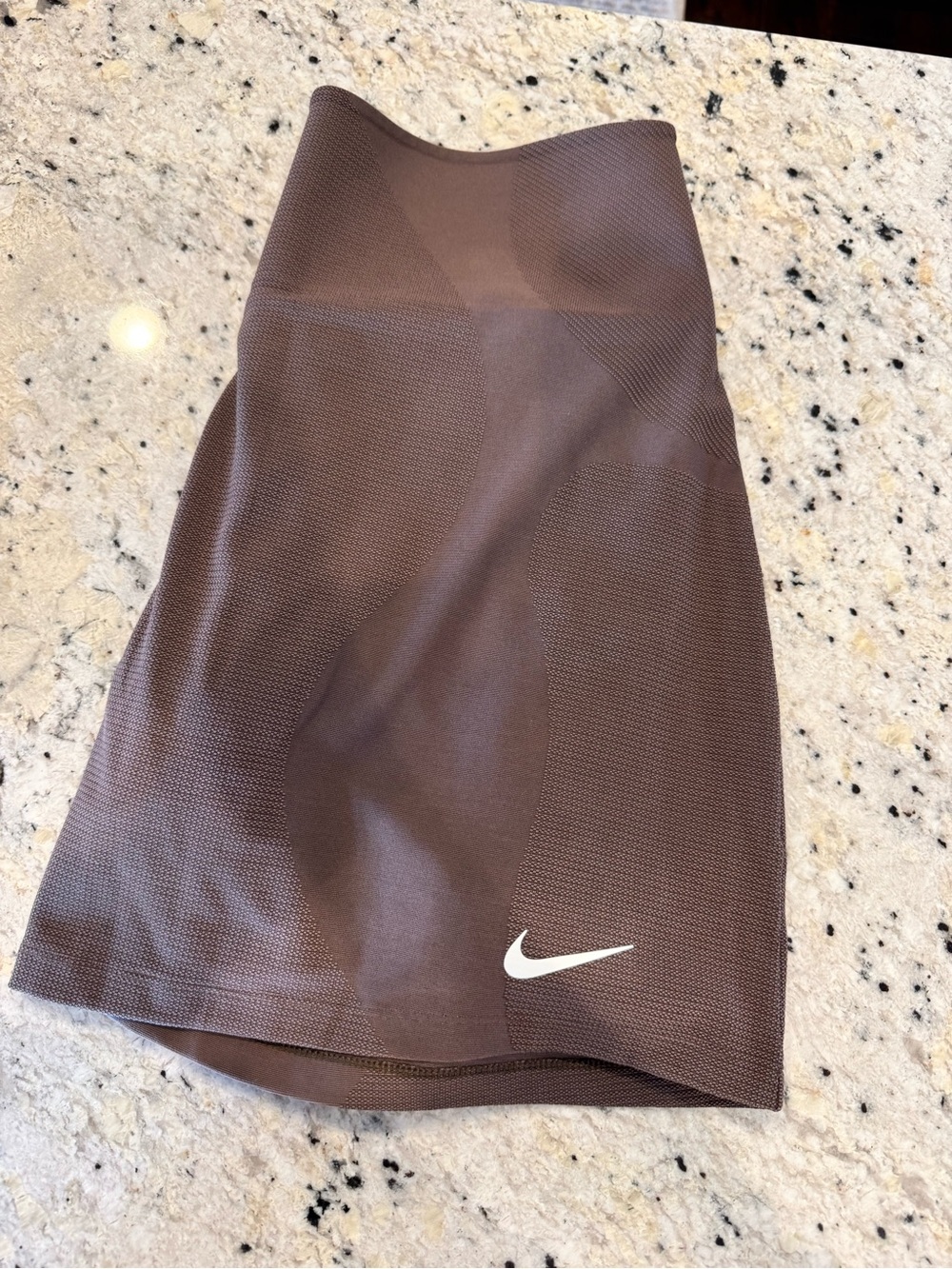 Nike Brown Mini Athletic Skirt with White Swoosh